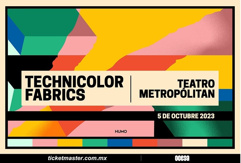 Technicolor Fabrics anuncia un esperado concierto en el Teatro Metropólitan el 5 de Octubre de 2023